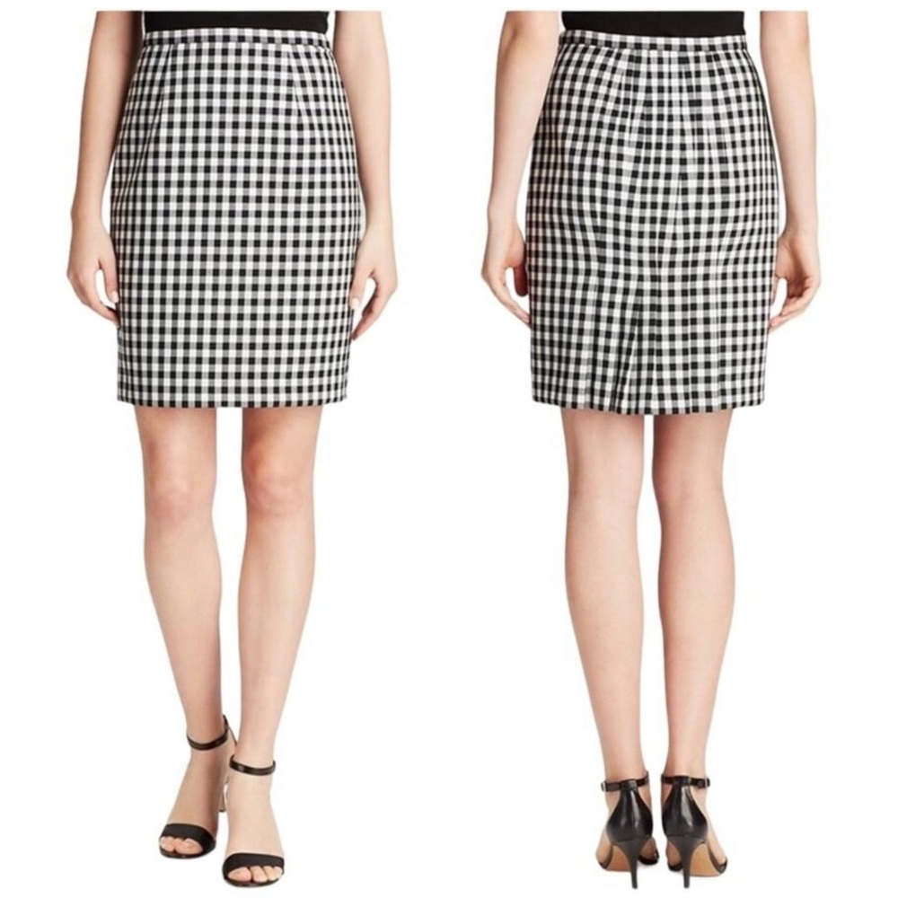 Diane Von Furstenberg Eliza Gingham Check Skirt